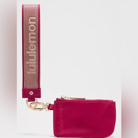 Lululemon Athletica NWT Metallic Wordmark Dual Pouch Wristlet - Picture 6 of 6